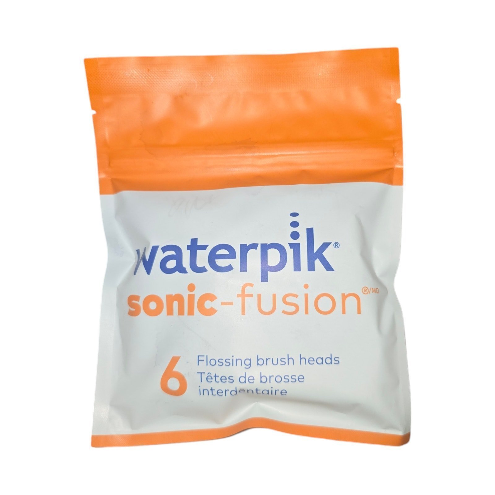 6 pack Waterpik Sonic-Fusion Replacement Flossing Brush Heads FULL Genuine