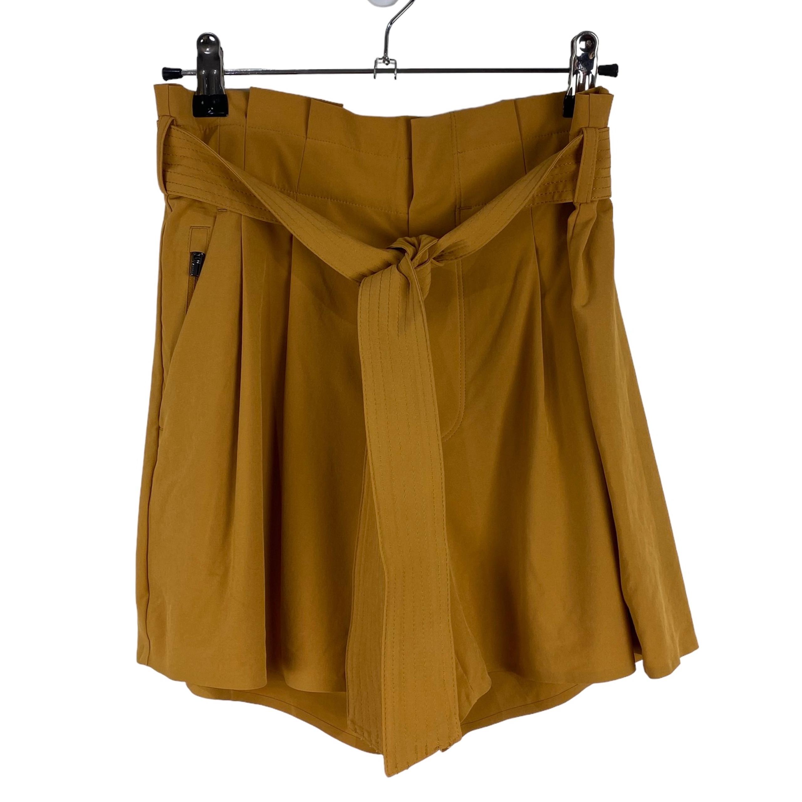 Athleta Skyline Paperbag Shorts Tuscan Gold Orange Women’s Size 4 High Rise