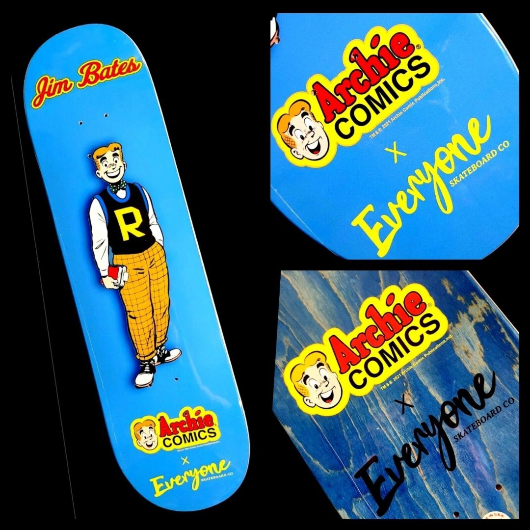 Jim Bates Everyone Skateboard Archie Comics 8.25 Deck *New in Original Shrink*
