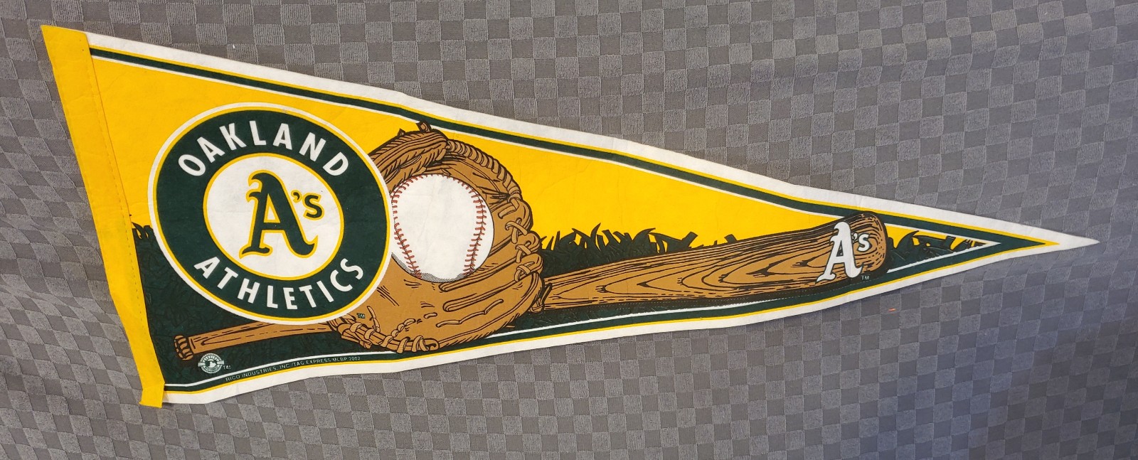 Vintage Oakland Athletics A's Pennant Mlb Baseball Banner