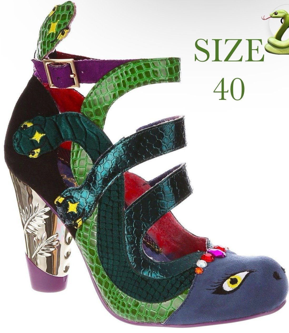 Irregular Choice, Snakey Gaze Heels, LIMITED Halloween Collection SIZE 40 *BNIB*