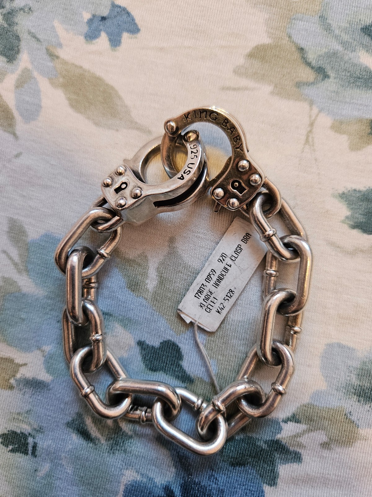 King Baby Handcuffs .925 Made in USA