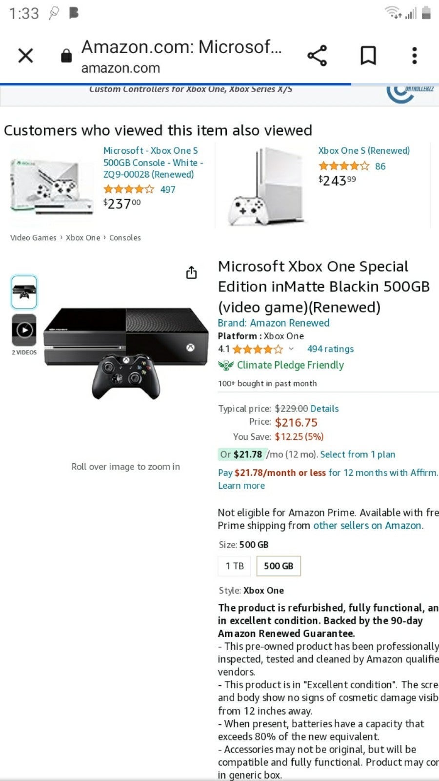 Xbox one