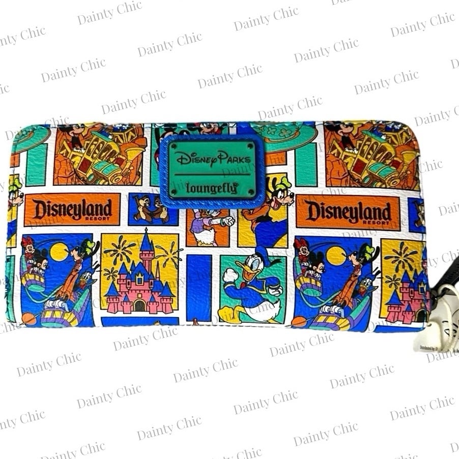 Disney Parks Disneyland Play in the Park Mickey & friends Loungefly Wallet