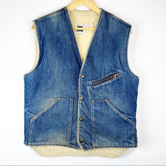 for sale Vintage Vest Strong On Come Denim 1960s Men for sale Vintage Vest Strong On Come Denim 1960s Men
