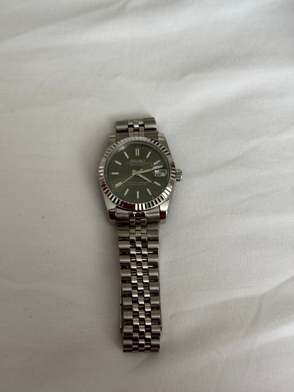 Seiko Mod Watch - Olive Green Dial