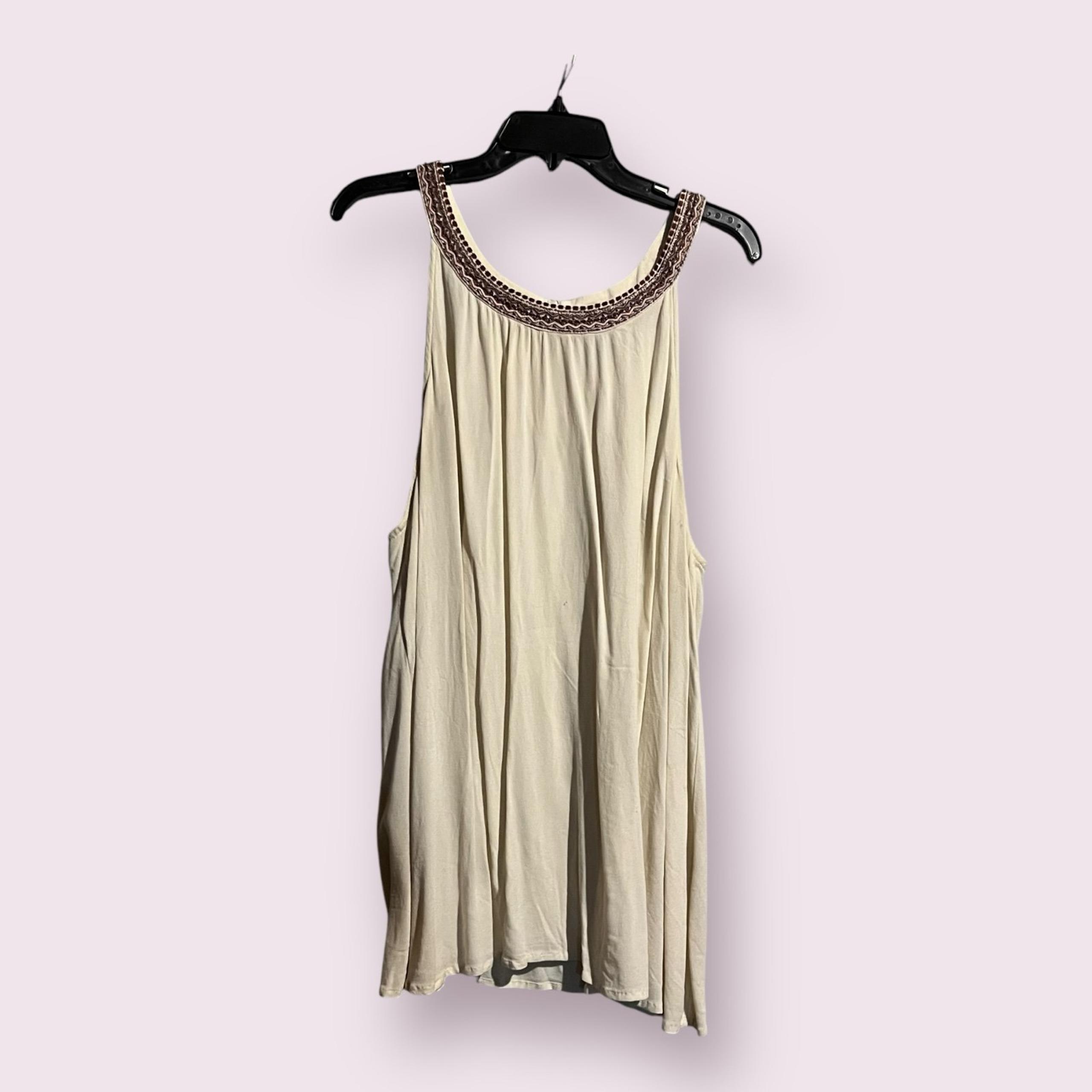 Torrid Ivory High Neck Crepe Tank  Size 3 NWOT