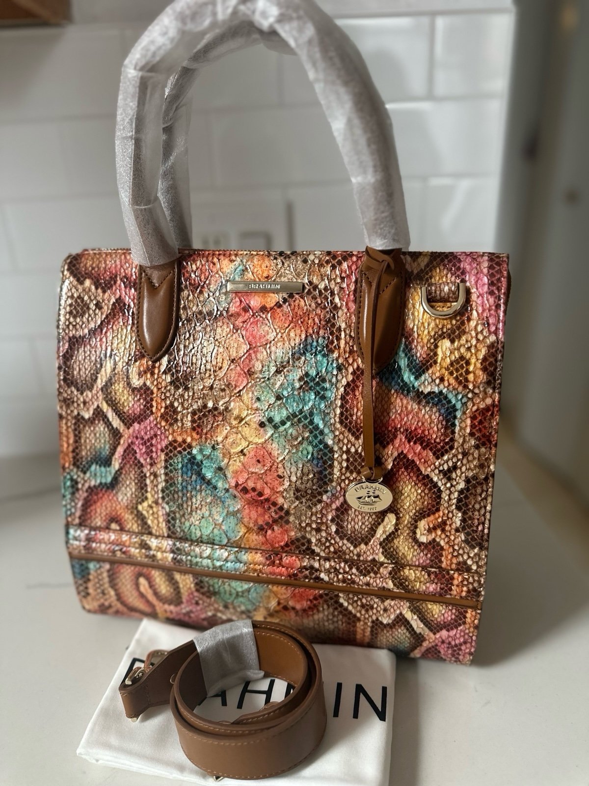 Brahmin regular size Caroline happy hour Rosina Melbourne genuine leather