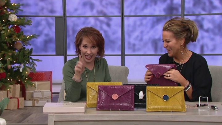 Lola Rose Leather Pouch with Gemstone