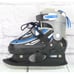 Lake Placid Youth Patent Leather Mesh Glacier Adjustable Ice Skates Size J12-2