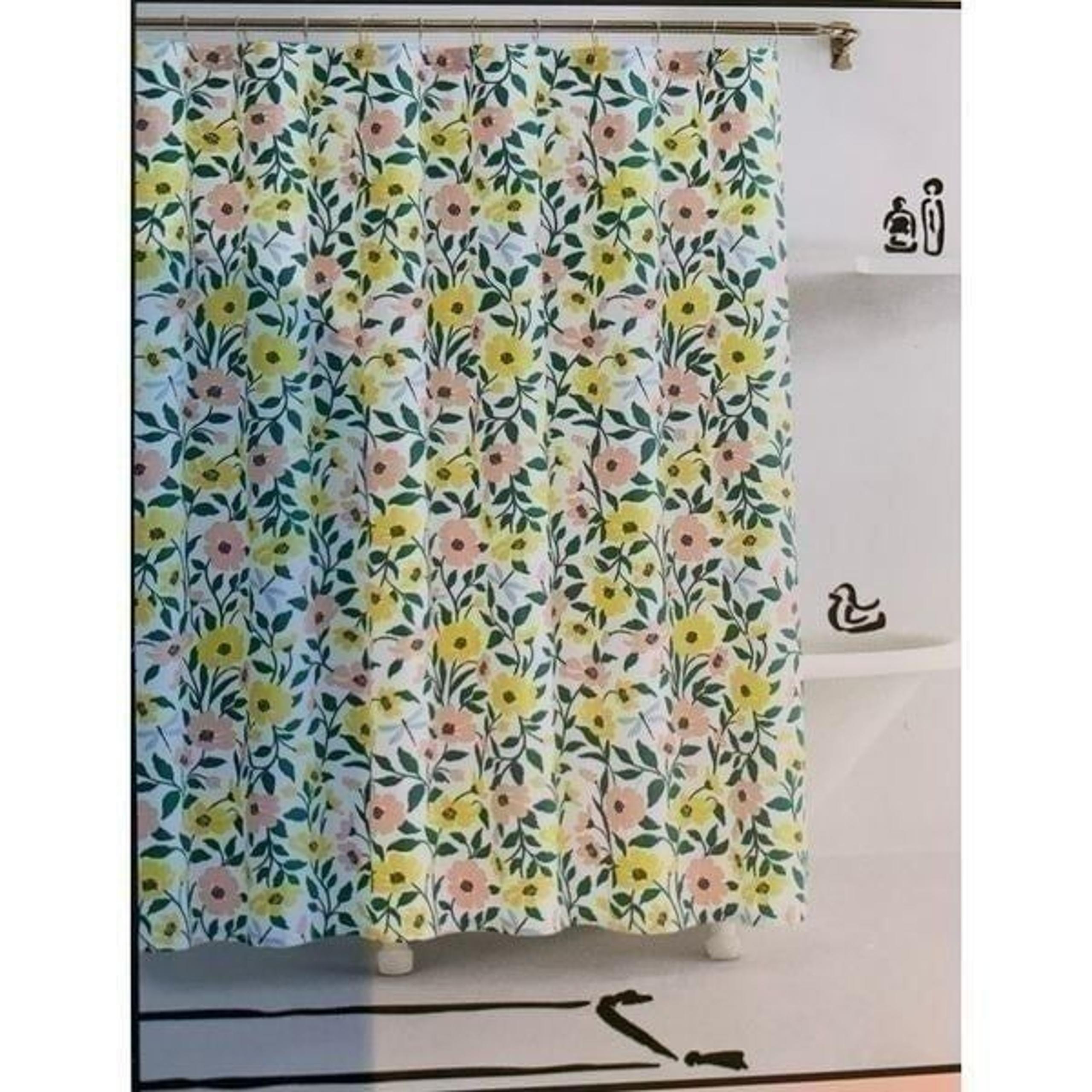 KATE SPADE New York Bold Garden Blooms Shower Curtain