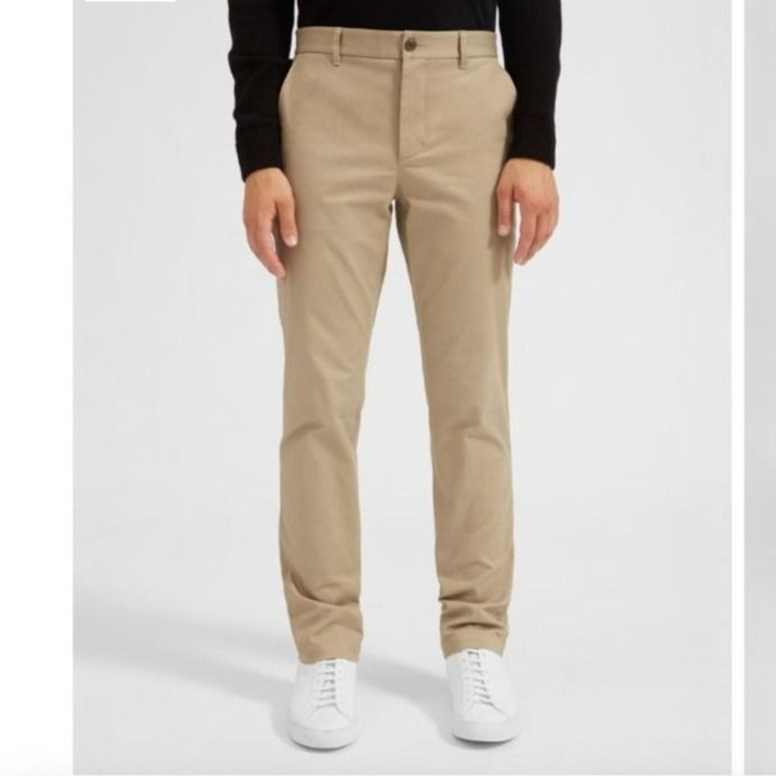 NWT Everlane Men's Sz 40x30 Khaki Heavyweight Straight Chino Pant Stretch Twill