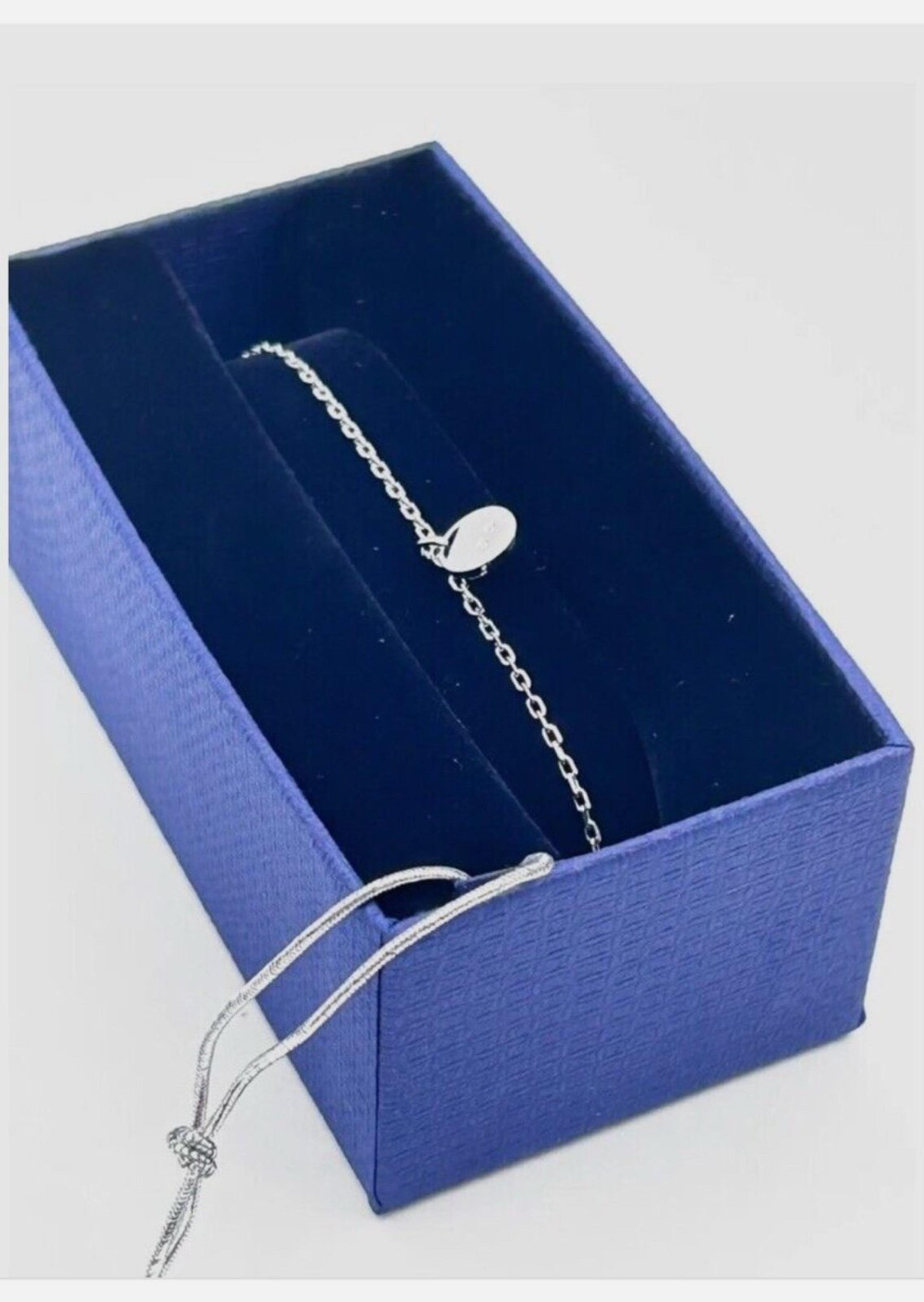 SWAROVSKI Women's Silver-Tone Crystal Disc Adjustable Slider Bracelet