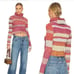 NWT Free People My Girl Turtleneck Sweater In Sunburst Combo Wool Blend