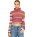 NWT Free People My Girl Turtleneck Sweater In Sunburst Combo Wool Blend