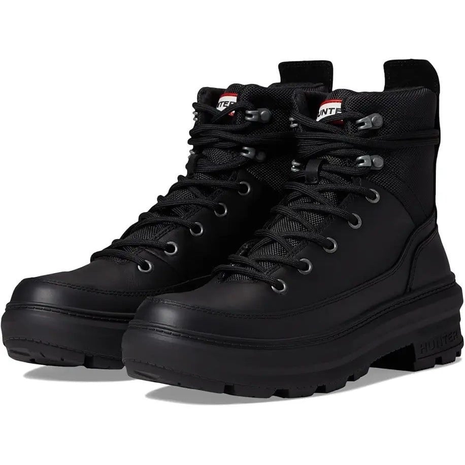 New Black Hunter Women's Rebel Explorer Lace Up Boots US 9 EU 40/41