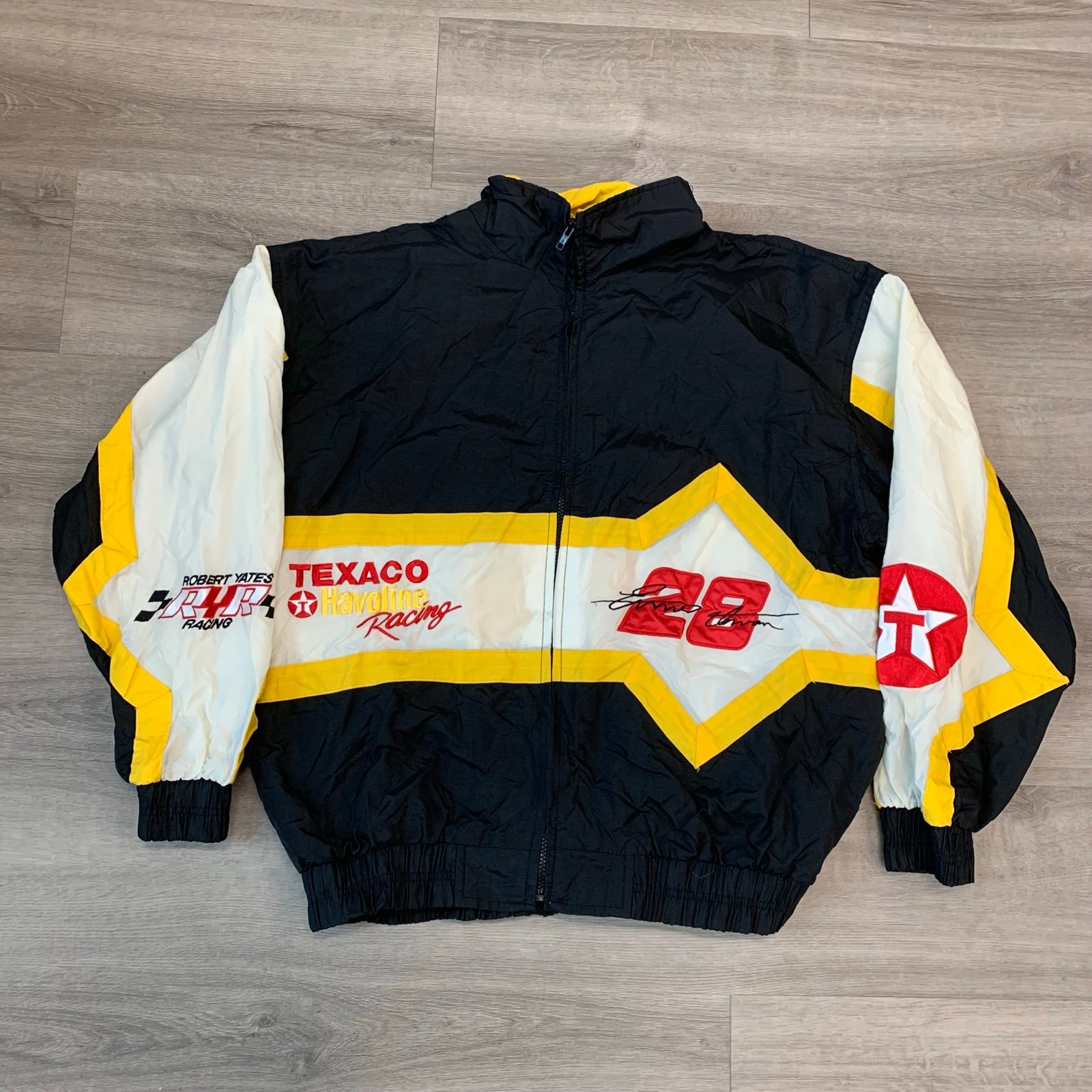 Vintage Robert Yates Racing Texaco #28 Racing Light Jacket Men’s Size Large