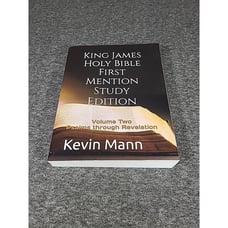 King James Holy Bible First Mention Study Edition Vol 2 Psalms Revelation Mann