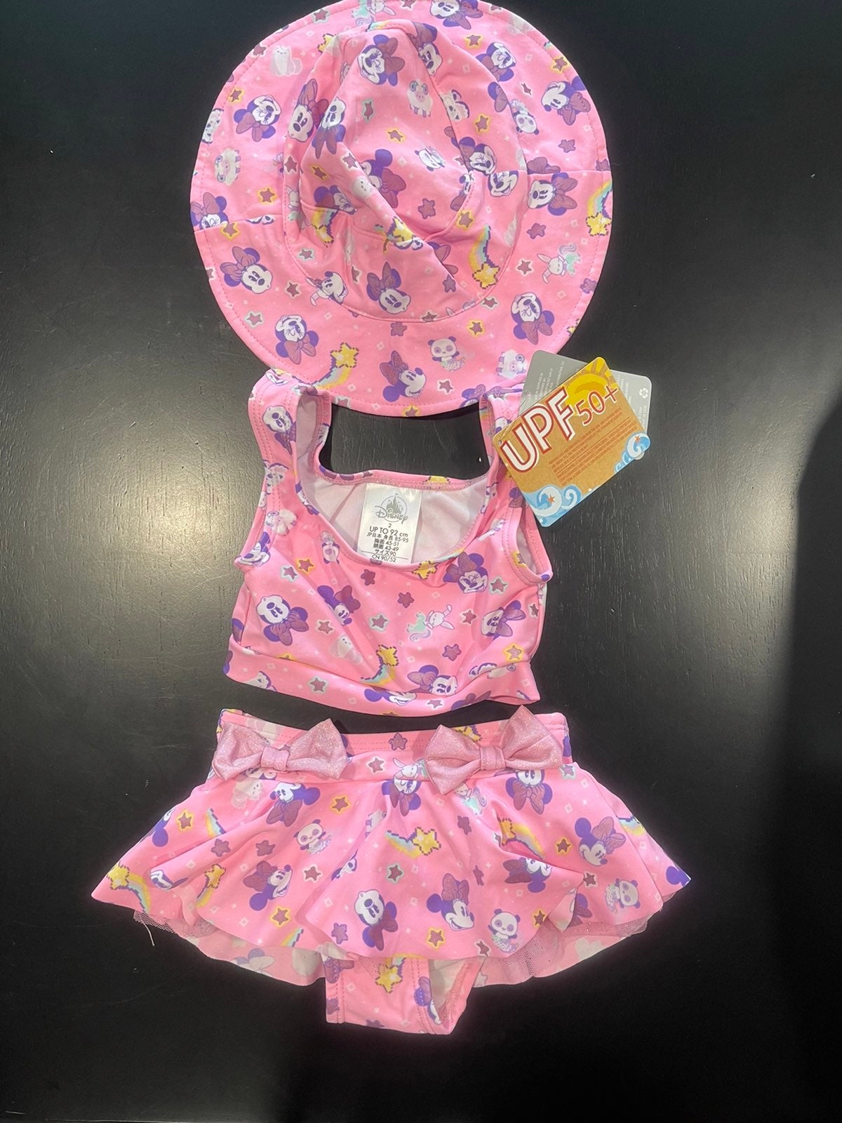 3 piece minnie mouse swim set 2t
