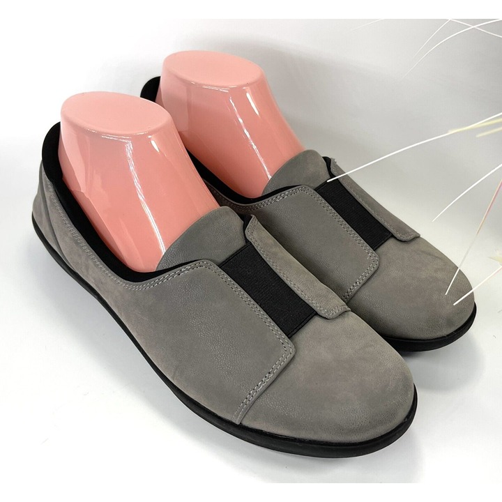 Cloudsteppers by Clarks Woman's Slip On Gray Soft Comfort Cushion Size US 9 W
