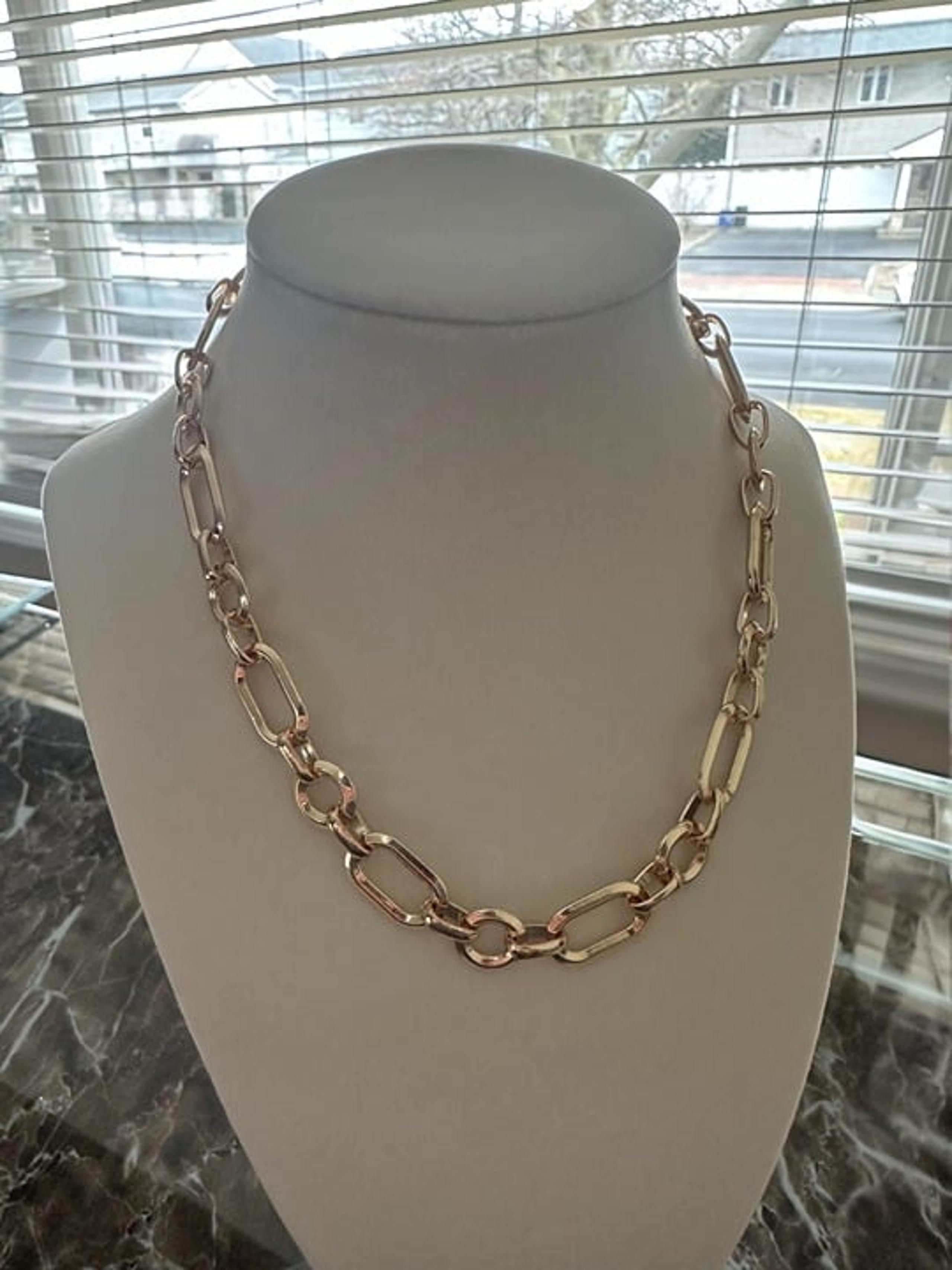 Large Paper Link Necklace