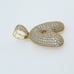 925 Sterling Silver Cubic Zircon Pendant, UU1P7A7126