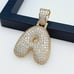 925 Sterling Silver Cubic Zircon Pendant, UU1P7A7126