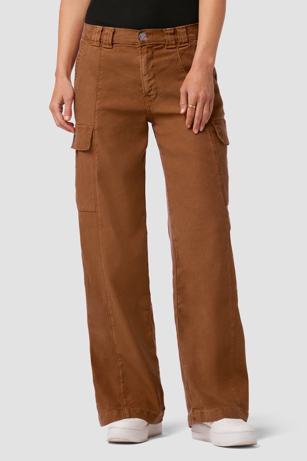 EllyJace Mid-Rise Utility Wide Leg Cargo