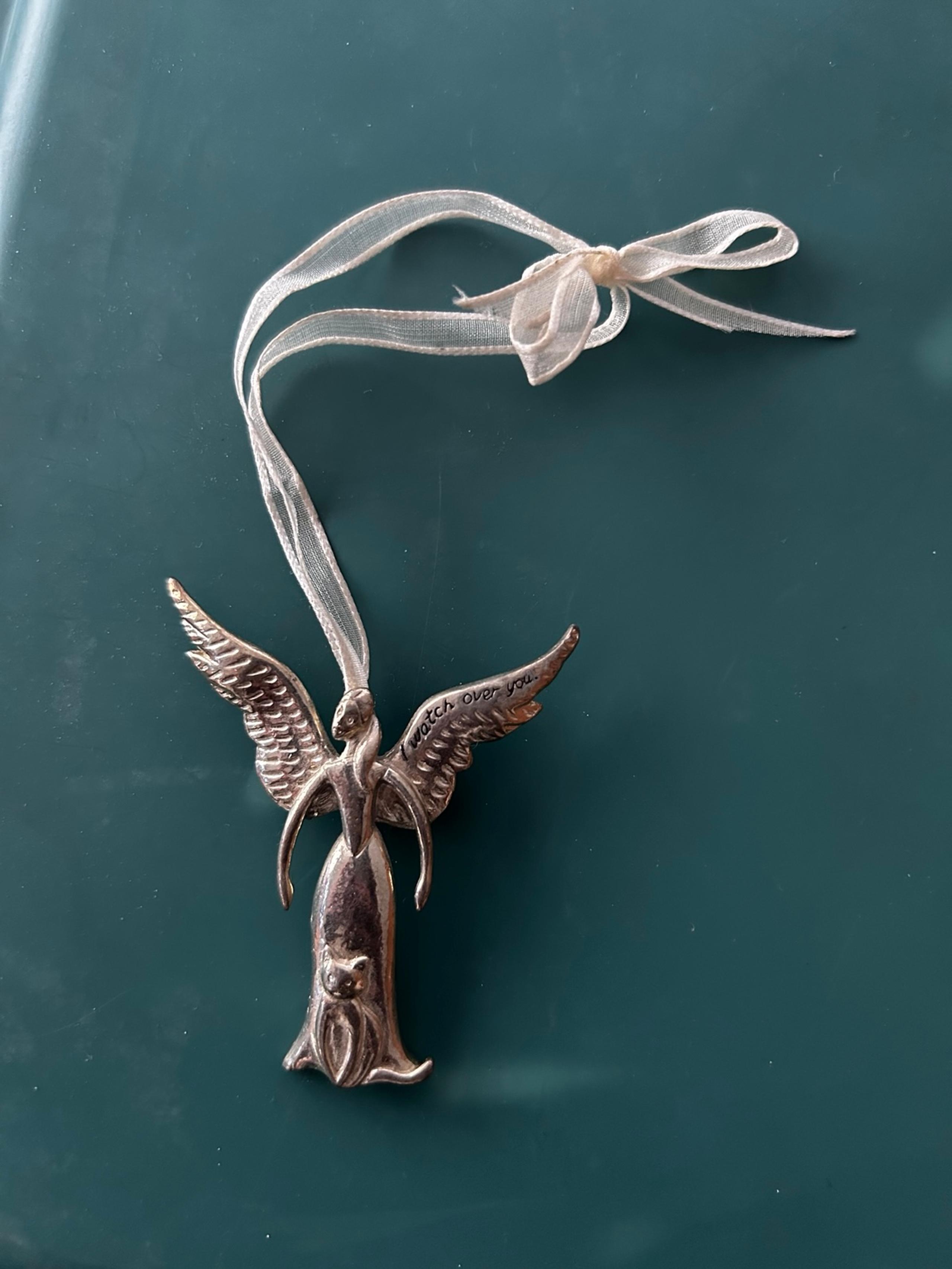 Serenity angel ornament pin