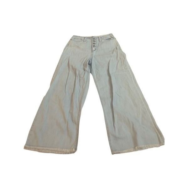 Flare Leg Cropped Jeans