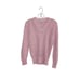 Vintage Julie Knitwear Pink Metallic Open Knit V-Neck Sweater Women Size XS or S