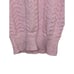 Vintage Julie Knitwear Pink Metallic Open Knit V-Neck Sweater Women Size XS or S