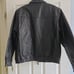 Mens large St Johns Bay leather bomber jacket