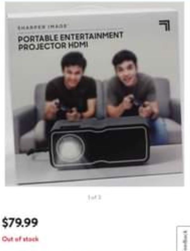 Sharper image portable projector