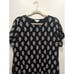 J. Jill Navy Elliptical Knit Paisley Print Flounced Hem Dress, L