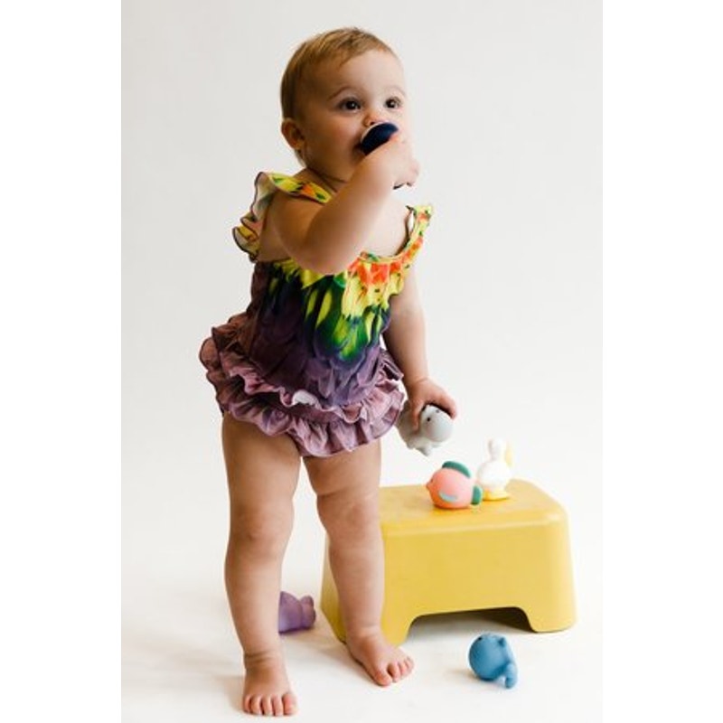 Molo girls Nelani swimsuit in Amazon Parrot 18-24 months