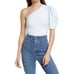 Free People Somethin Bout You So One Shoulder Bodysuit Blue Size Small NWOT 68