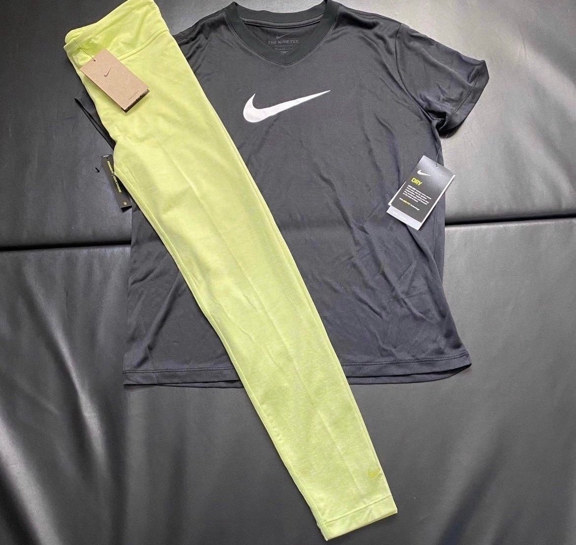 NWT Nike leggings & tee set girls youth size Large+