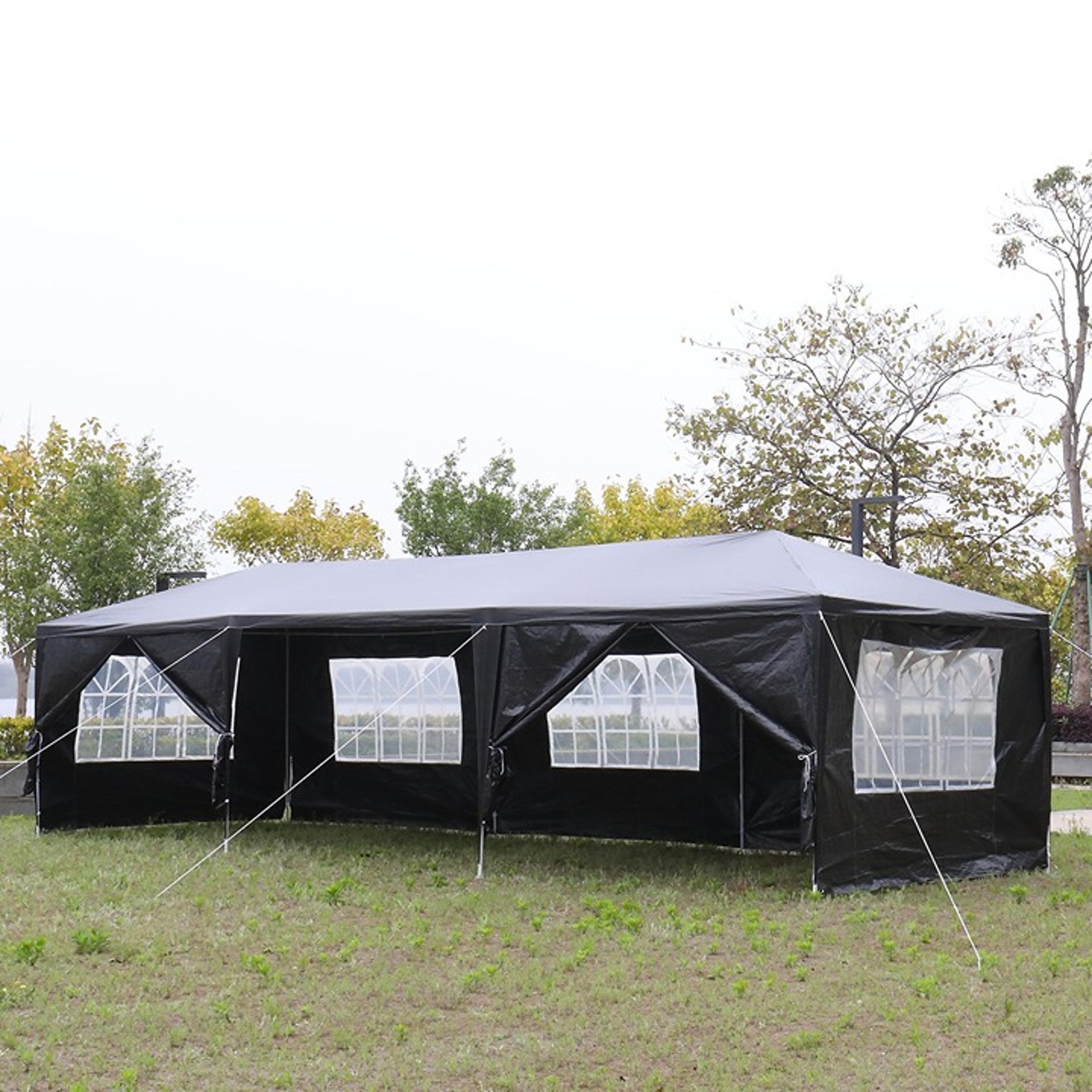 10'x30' Outdoor Gazebo Canopy Tent Wedding Party Tent Patio /w 8 Removable Walls