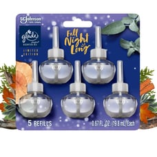 12ct Glade PlugIns Fall Night Long Scented Oil Air Freshener Refills Limited Ed.