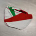 Arena Men's Size M Competition Swimsuit, Speedo, White x Red x Green