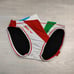 Arena Men's Size M Competition Swimsuit, Speedo, White x Red x Green