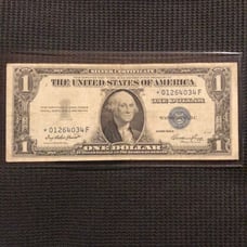 1935 1 Silver Certificate star note