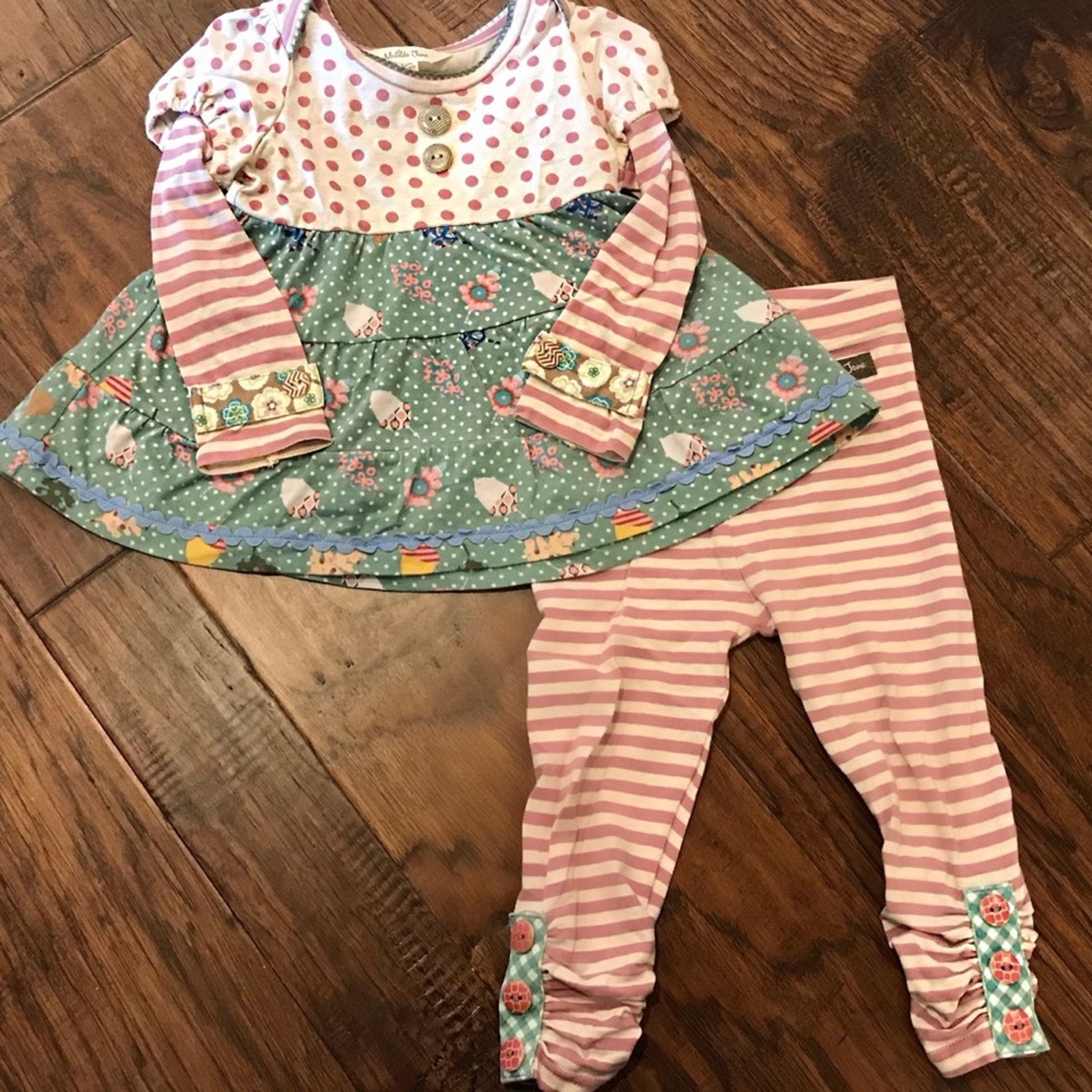 Matilda Jane Set - Over Bridge Tunic & Leggings 12-18M