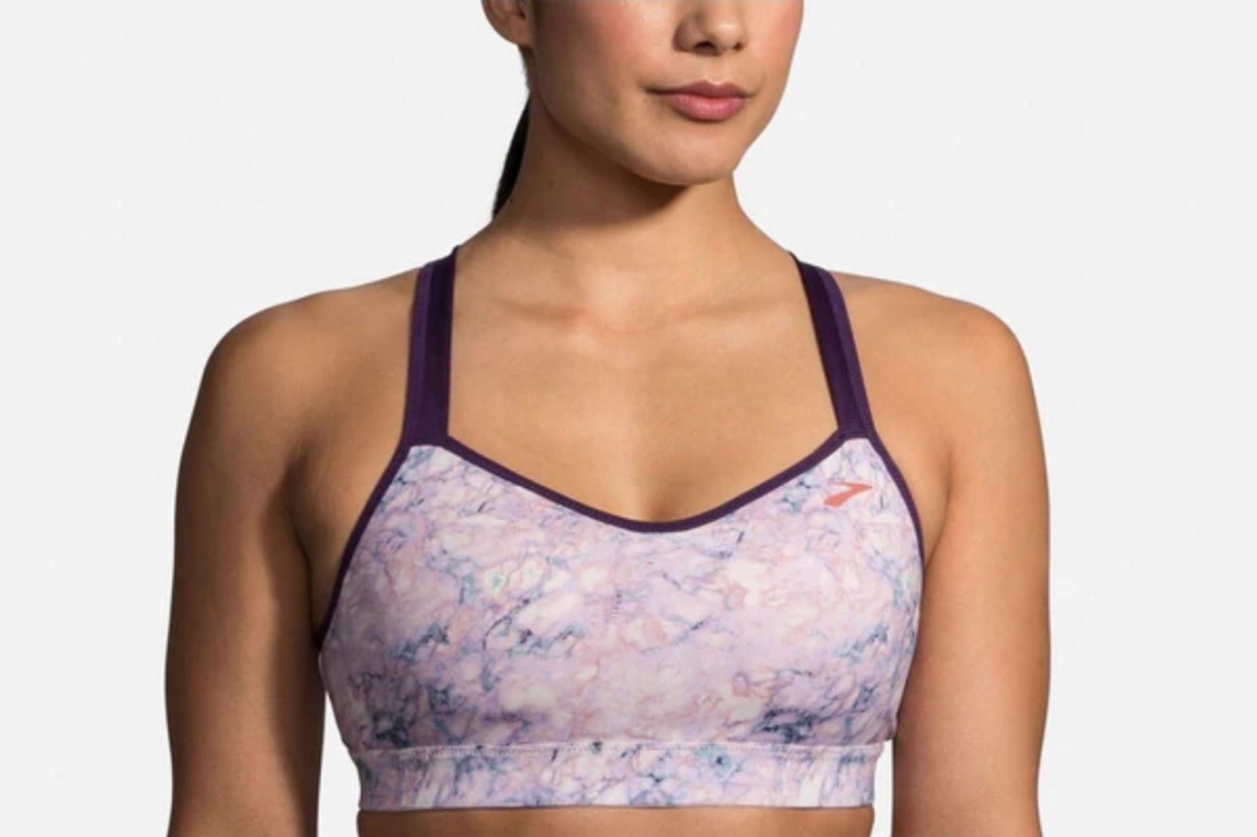 Brooks Women's Uprise Crossback Sports Bra Medium Impact sz S  Gym Workout