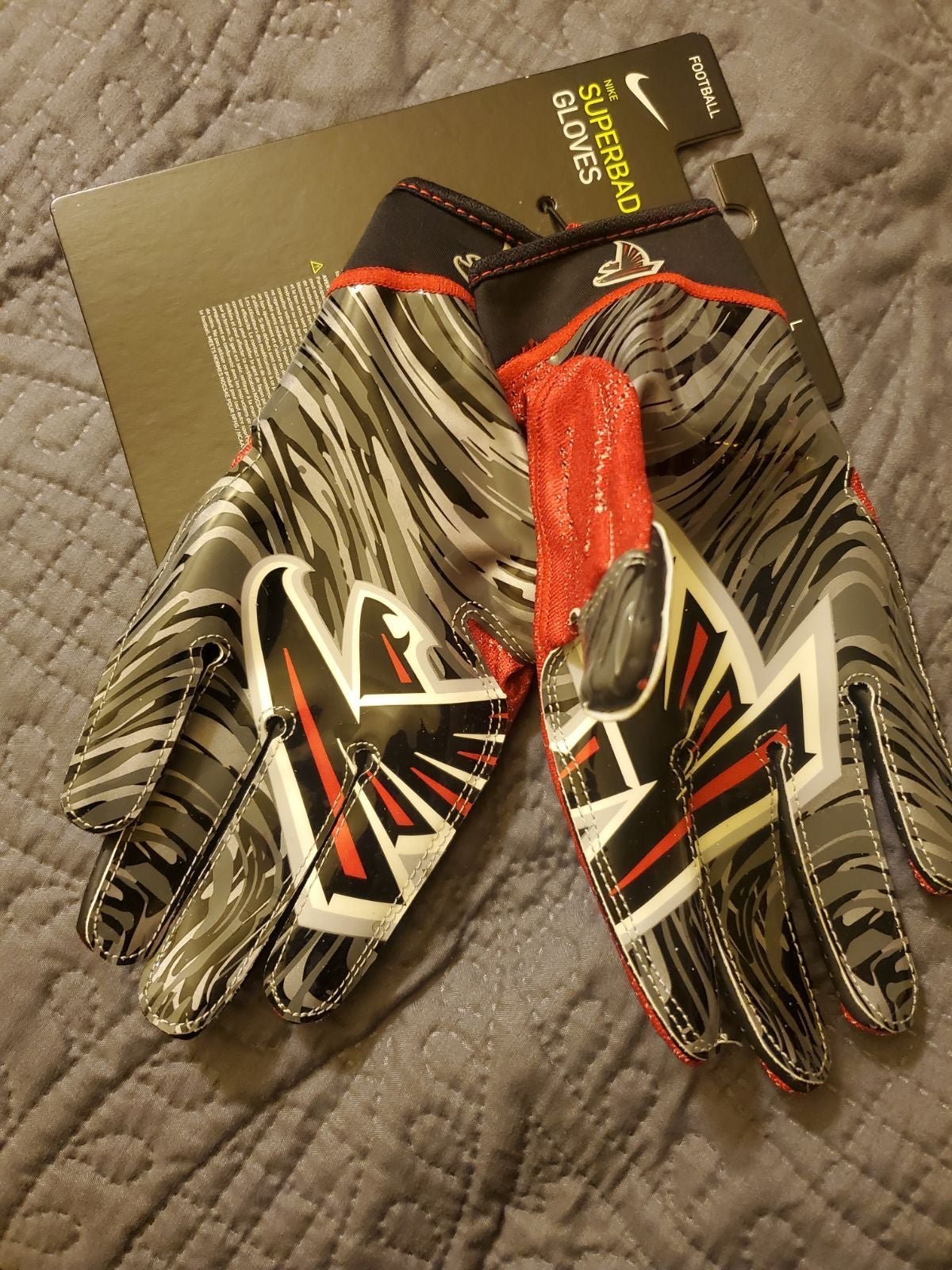 Nike superbad NFL Atlanta Falcons Football Gloves