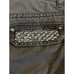 Miss Me Studded Sequin Gray Cargo Pants Size 26 Gray CP1331 Convertible Length