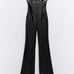 NEW BLOGGER FAV ZARA STRAPLESS FAUX LEATHER JUMPSUIT