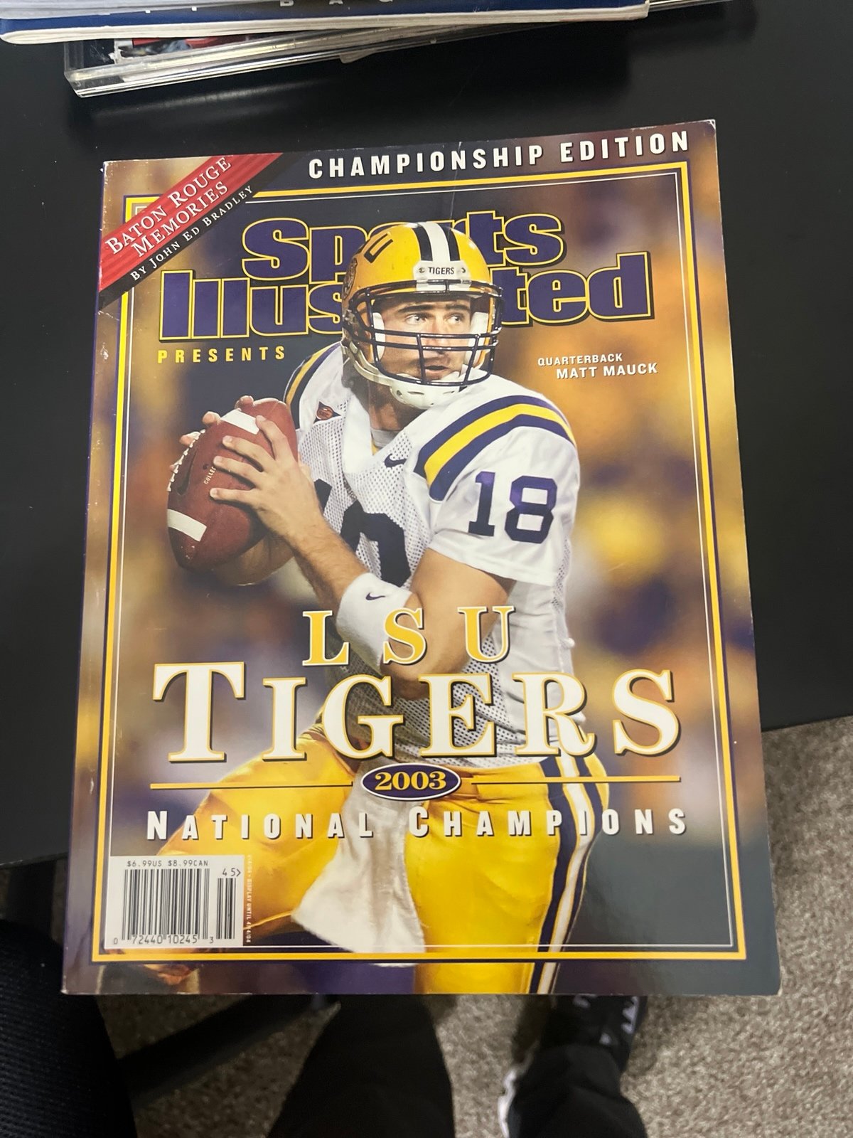 Sports Illustrated 2003 LSU Tigers National champions special edition SIGNED