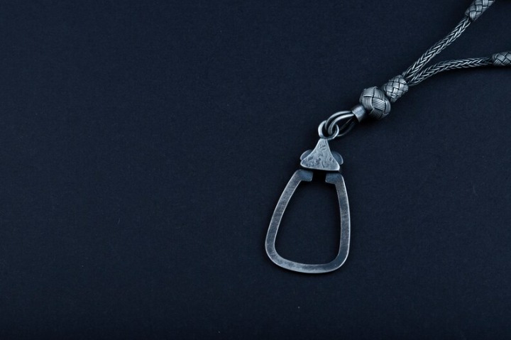 Handmade Silver Knitted Keychain - Kazaz Design Unique Accessories for Keys Bags